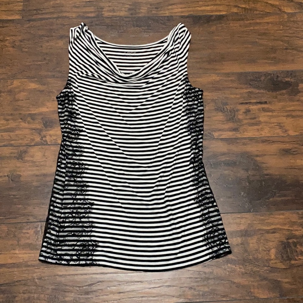 Ann Taylor Loft striped top, size medium